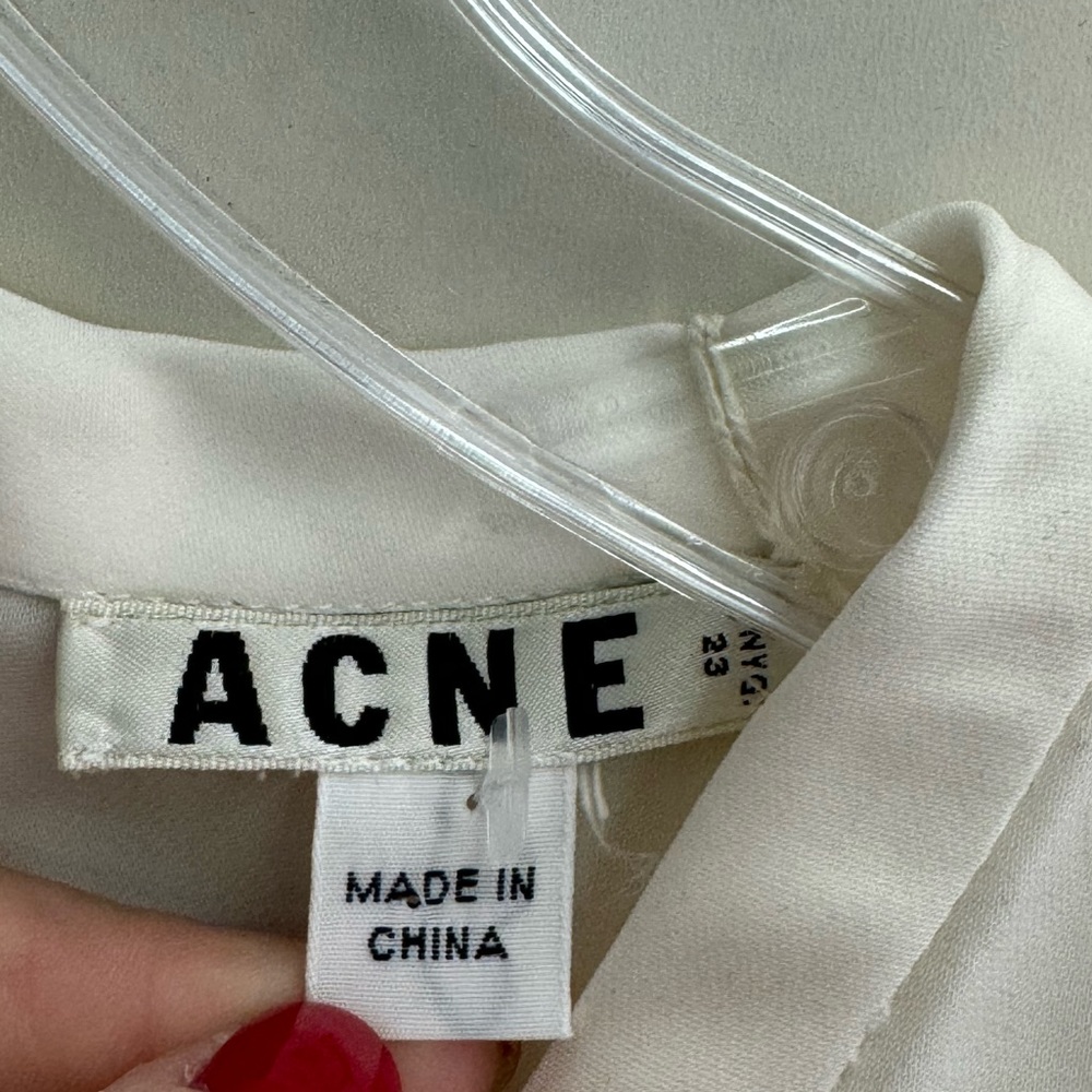 ACNE STUDIOS White Marlow Sable Dress - Picture 3 of 15